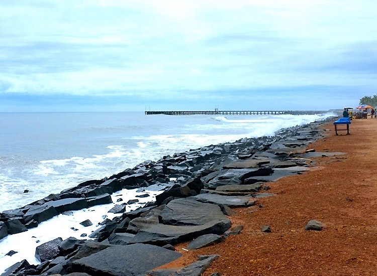 rock beach pondicherry