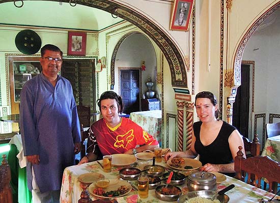 Narayan Niwas Castle jhunhjunu dining area