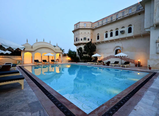 Alsisar Mahal Jhunjhunu, Rajasthan Poolside