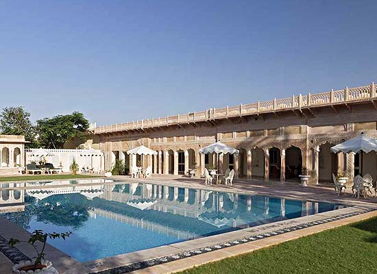 Nadesar Palace Varanasi poolside