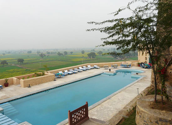 Hill Fort Kesroli alwar pool view