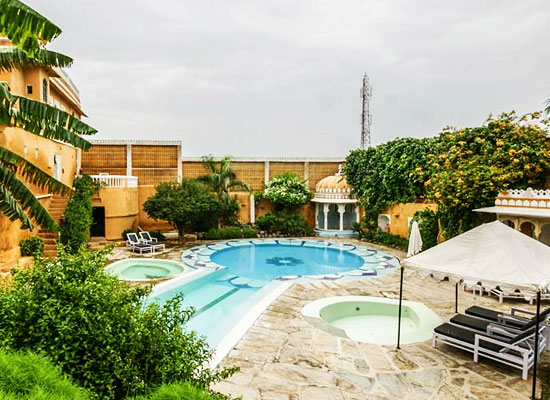 Deogarh Mahal deogarh pool view