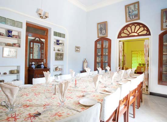 Roop Niwas Palace shekhawati dining sitting table
