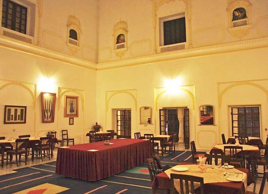 Roopangarh Fort ajmer dining hall