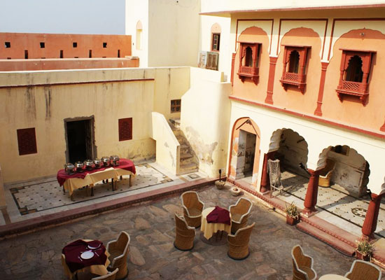 Fort Madhogarh Jaipur Open air dining