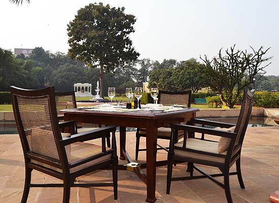 Nadesar Palace varanasi outside sitting area