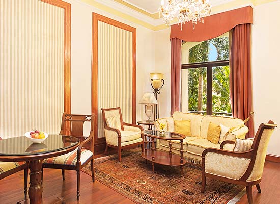 Oberoi Grand kolkata sitting area inside room