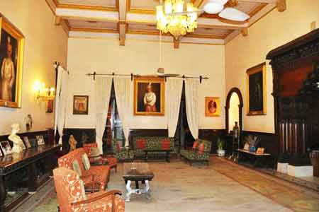 Sitting Area at Nilambagh Palace Hotel in Gujarat