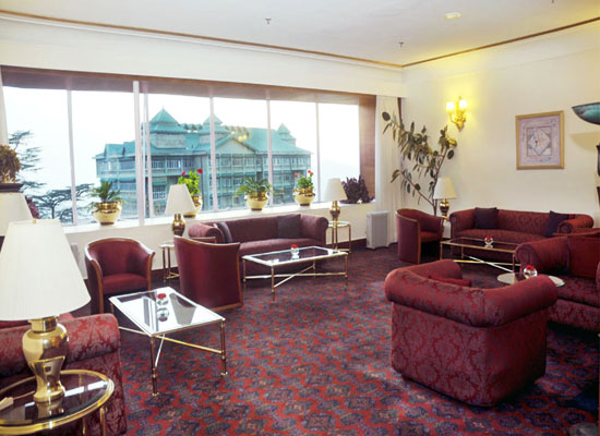 Clarkes Hotel shimla sitting area