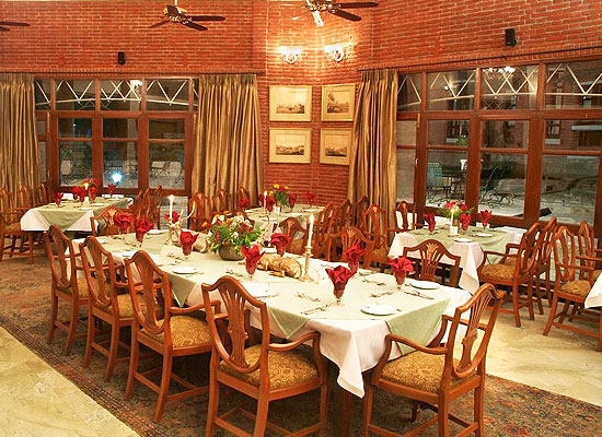 Restaurant at Taragarh Palace Taragarh, Himachal Pradesh