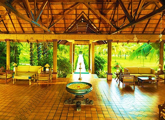 Traditional architecture of Poovar Island Resort Kerala