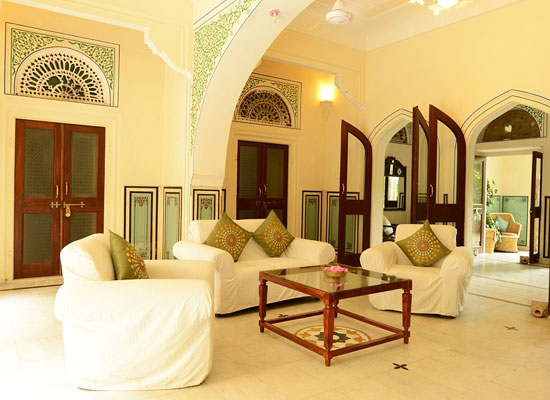 Hotel Diggi Palace jaipur sitting area