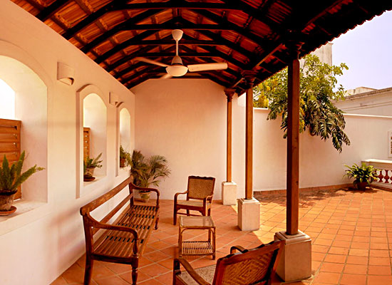 Hotel De L'orient pondicherry balcony view