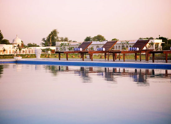 Pool View at Talabgaon Castle Dausa, Rajasthan