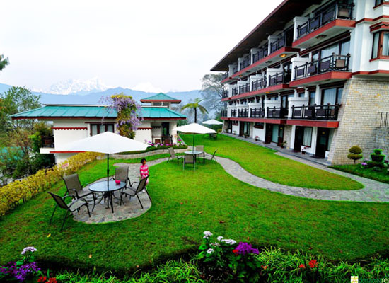 Denzong Regency gangtok garden view