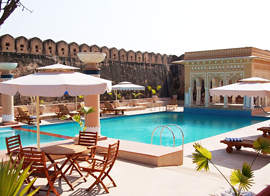 Chomu Palace jaipur pool side