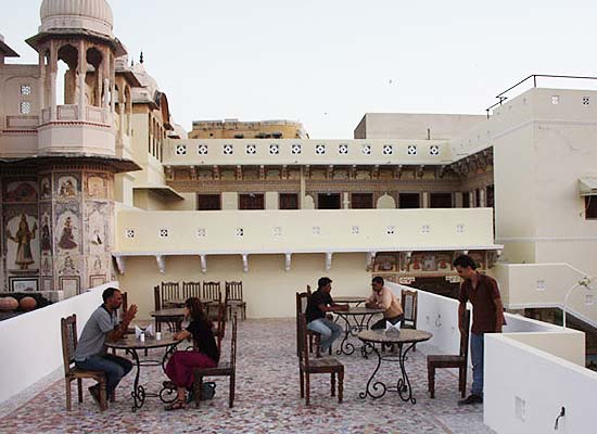 Open Air Dining at Paawana Haveli Mandawa, Rajasthan