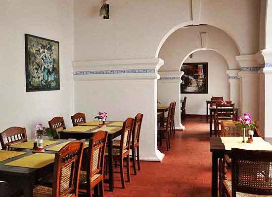 Dining at Old Courtyard Kochi