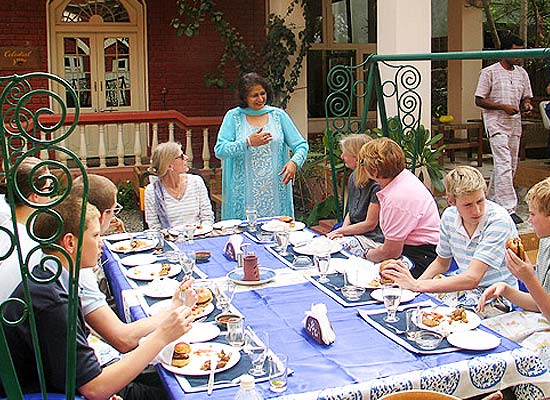 Guests enjoying at Dinig area of Ranjits Svaasa Amritsar