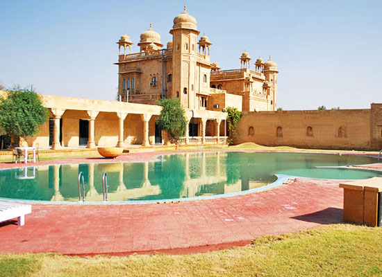 Deoki Niwas Palace jaisalmer pool view