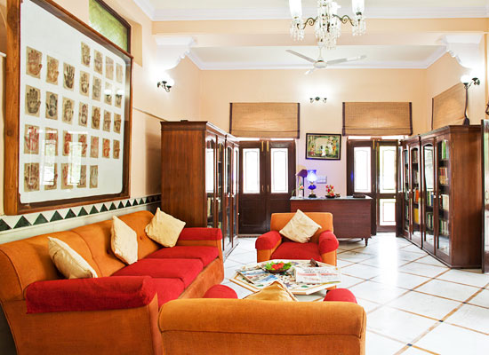 Sitting area at The Bagh Bharatpur, Rajasthan