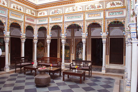 inside view of Hotel Heritage Mandawa shekhawati