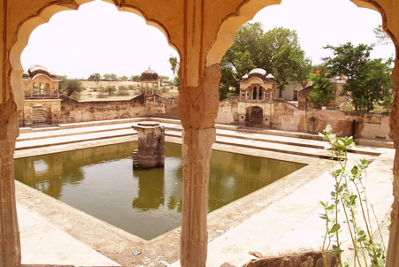 Hotel Heritage Mandawa shekhawati pool view