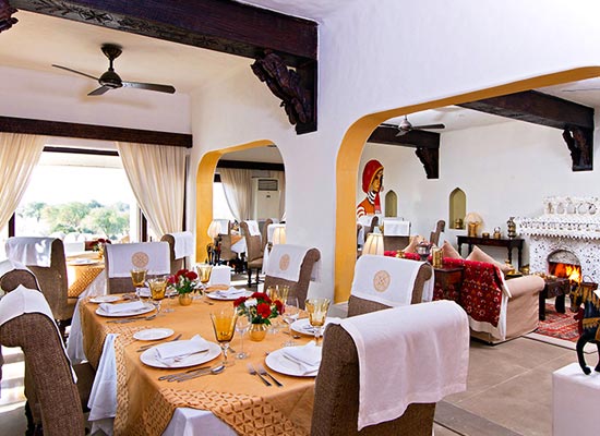 Mihir Garh jodhpur dining area