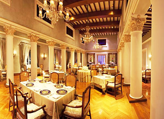 Restaurant at Taj Falaknuma Palace Hyderabad