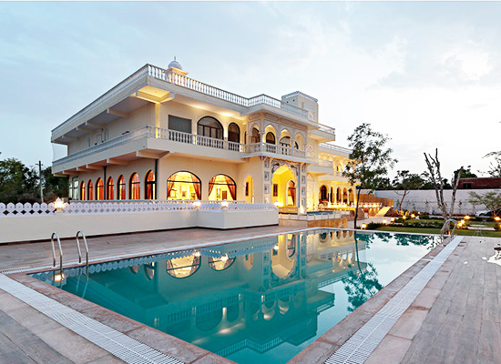 Swimming pool at Talai Bagh Palace Jaipur