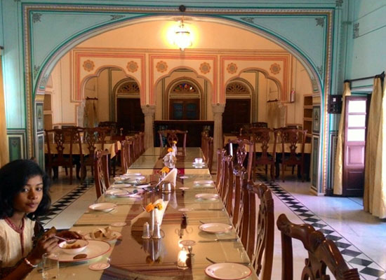 Dining Area at Patan Mahal Sikar, Rajasthan