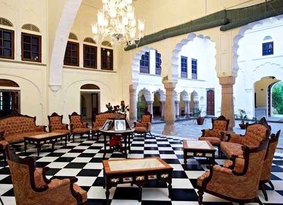 Large Sitting Area at Patan Mahal Sikar, Rajasthan