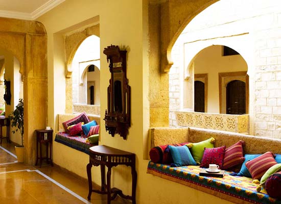Narayan Niwas Palace jaisalmer sitting area