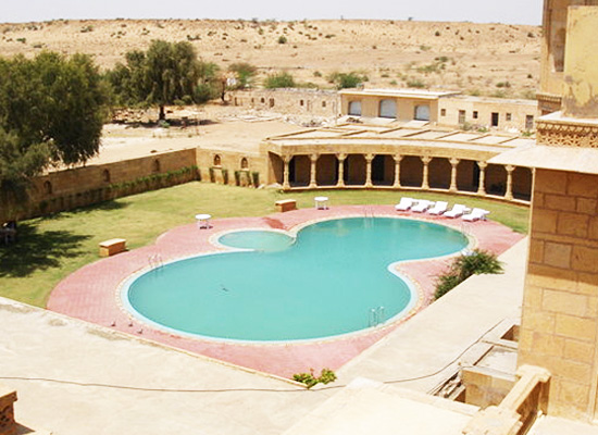 Jawahar Niwas Palace Jaisalmer Swimming Pool Area