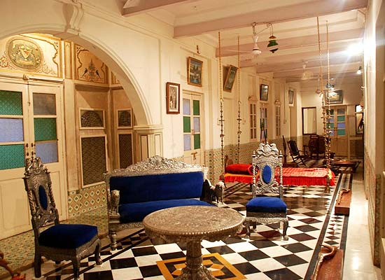 Mandir Palace jaisalmer sitting area
