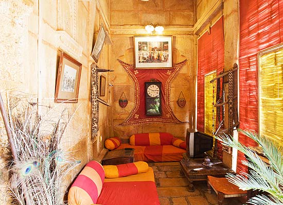 Nachana Haveli Jaisalmer sitting area