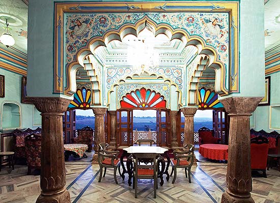 Interior of Rajmahal Palace Hotel 