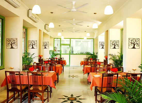 Maharani Bagh Orchard and Retreat ranakpur dining area