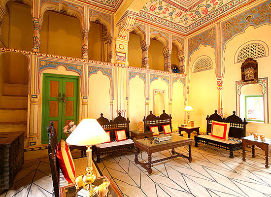 Indra Vilas Mahal Jhunjhunu Sitting Area